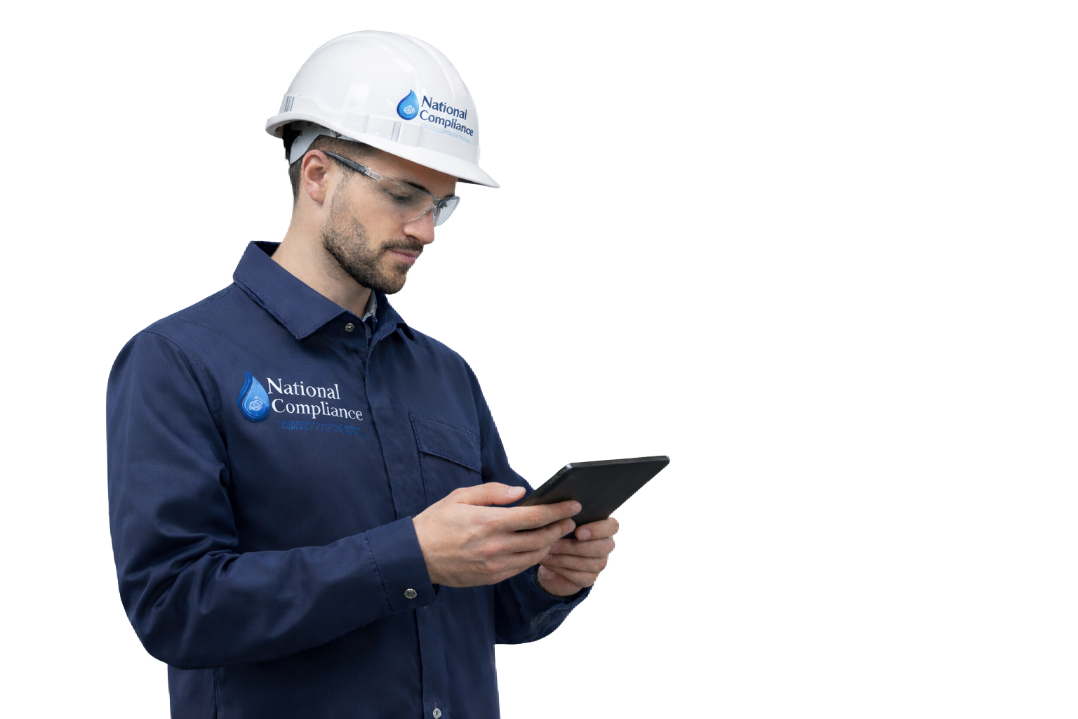 Legionella risk assessment inspector inspecting water systems